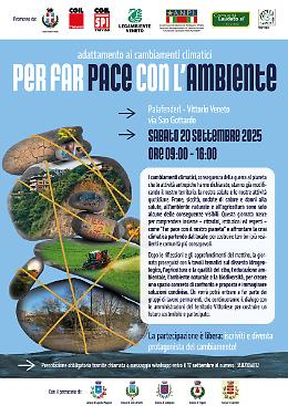 A Vittorio Veneto una giornata per “fare pace con l’ambiente” e costruire soluzioni condivise