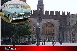 Auto e moto d’epoca protagoniste a Verona: Piazza Bra si trasforma in museo a cielo aperto
