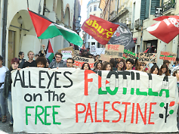 Centinaia di studenti invadono le piazze di Padova per sostenere Gaza e la Global Sumud Flotilla