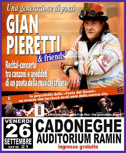 Cadoneghe accoglie Gian Pieretti per una serata tra note e memoria