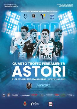 A Montichiari torna il Trofeo Astori di volley: in campo Padova, Trento, Modena e Monza