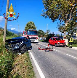 Frontale tra due auto a Pederobba: tre feriti in ospedale