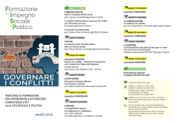 A Padova prende il via “Governare i conflitti”, il nuovo percorso della Scuola di Formazione all’impegno sociale e politico