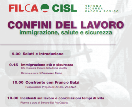 A Grisignano di Zocco un convegno sulla salute e la sicurezza nei cantieri veneti