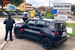 In fuga su un’auto rubata, bloccati dai Carabinieri a Battaglia Terme