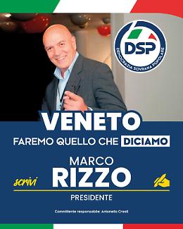 Marco Rizzo presenta la sua candidatura in Veneto con Democrazia Sovrana e Popolare