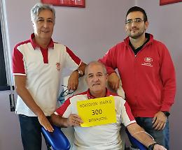 Marco Bortolon, 300 donazioni di sangue: “Ogni volta è una gioia fare del bene”