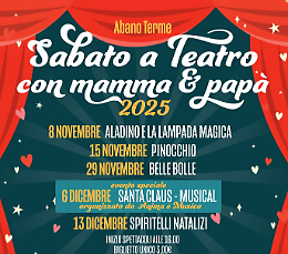 Abano Terme accende il teatro per bambini: cinque appuntamenti tra fiabe e musica