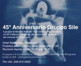 A Preganziol un convegno su spiritualità e dipendenza per i 45 anni del gruppo Alcolisti Anonimi “Sile”