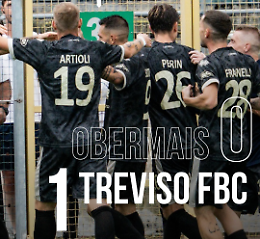 Il Treviso vince in Alto Adige: 1-0 all’Obermais e mantiene la vetta della classifica