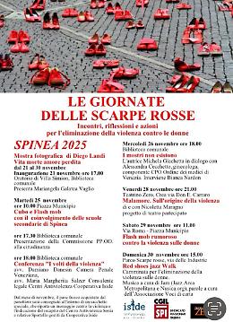 A Spinea tornano “Le Giornate delle Scarpe Rosse”: un calendario di eventi contro la violenza sulle donne