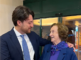 Alberto Stefani inaugura il suo mandato visitando una RSA a Padova