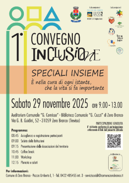 A Zero Branco il primo convegno dedicato all’inclusione e alle realtà che supportano persone con disabilità