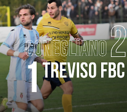 Derby del Piave amaro per il Treviso: il Conegliano vince 2-1