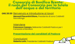 Consorzio di Bonifica Brenta: domenica 14 dicembre i proprietari di terreni e fabbricati sceglieranno i nuovi rappresentanti
