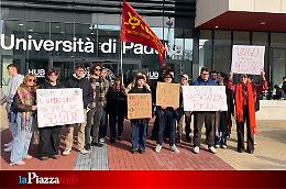 Flash mob degli studenti padovani contro il semestre filtro per l’accesso a Medicina