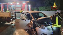 Incidente stradale a Dueville: due feriti, intervento dei Vigili del Fuoco