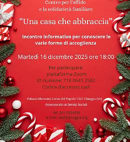 Incontro informativo sul sostegno familiare a Chioggia: il 16 dicembre il Centro per l'Affido racconta le opportunit&agrave; per le famiglie affidatarie