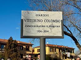 San Massimo: inaugurato il giardino intitolato a Vittorino Colombo