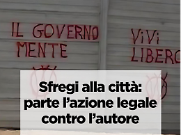 Scritte no vax sui muri, il Comune di Treviso chiede 11mila euro di risarcimento