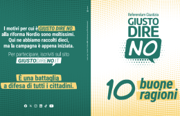 Nasce a Venezia il Comitato Veneto &ldquo;Giusto Dire No&rdquo; per informare i cittadini sul referendum sulla riforma della giustizia