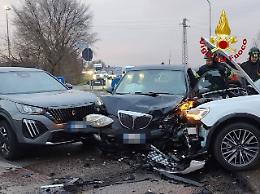 Incidente a Lonigo: tre auto coinvolte, un ferito trasportato in ospedale