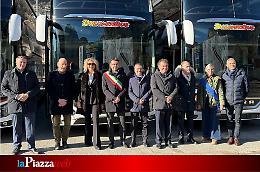Dolomiti Bus presenta la nuova flotta a Longarone, pronti i collegamenti moderni per Milano-Cortina 2026