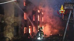 Incendio a Fara Vicentino: fiamme in un'abitazione disabitata