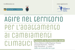 Venezia ospita il convegno su strategie locali per affrontare gli effetti del clima in Veneto