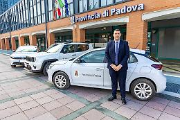 La Provincia di Padova rinnova il parco auto con tre nuove vetture elettriche e ibride