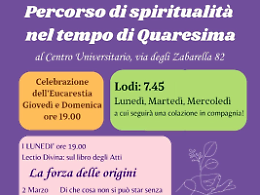 Musica, preghiera e riflessione: la Quaresima del Centro universitario padovano