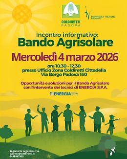 Agrisolare 2026, Coldiretti: &ldquo;Il 16% dell&rsquo;energia rinnovabile nasce da campi e stalle&rdquo;