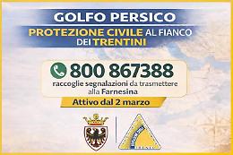 Boom di chiamate per i trentini bloccati nel Golfo, trenta contatti nelle prime ore dal numero verde della Protezione civile