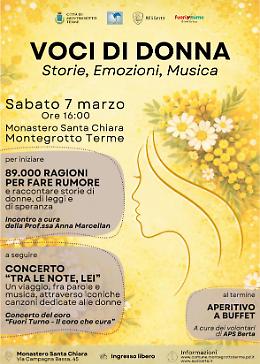Montegrotto Terme celebra la Giornata della Donna tra arte, musica e riflessione