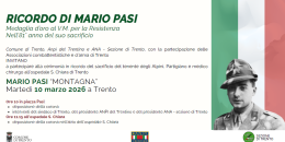 Trento ricorda Mario Pasi: marted&igrave; la cerimonia nell&rsquo;81&deg; anniversario
