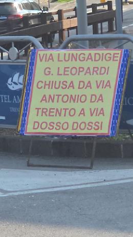 Trento, chiuso un tratto di via Lungadige Leopardi per lavori all&rsquo;acquedotto