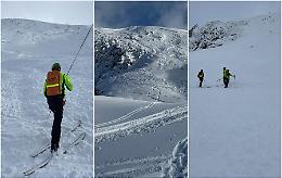 La valanga si stacca dalla montagna: paura a Cermis