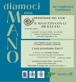 In Vallagarina parte il progetto &ldquo;Diamoci una mano&rdquo;: sensibilizzazione sull&rsquo;accoglienza familiare