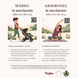 &ldquo;Mamma in movimento&rdquo; e &ldquo;Gravidanza in movimento&rdquo;