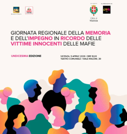 Vicenza celebra la Giornata regionale della memoria delle vittime innocenti delle mafie