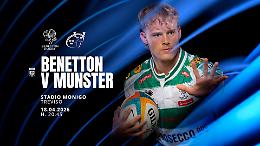 Treviso: allo stadio Monigo la sfida serale tra Benetton Rugby e Munster