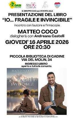 A Cadine la storia di &ldquo;Io&hellip; fragile e invincibile&rdquo;: il libro che racconta la rinascita interiore