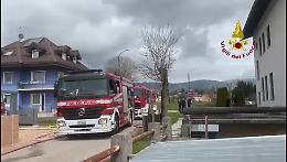 Incendio ad Asiago, a fuoco il tetto di una casa