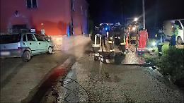 Auto contro un tubo del gas a Orgiano