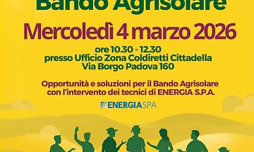 Agrisolare 2026, Coldiretti: &ldquo;Il 16% dell&rsquo;energia rinnovabile nasce da campi e stalle&rdquo;