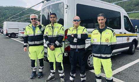 La squadra in viaggio verso Roma