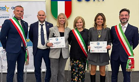 Martellago, consegnato dal CONI a Roma il riconoscimento di Comunit&agrave; Europea dello Sport