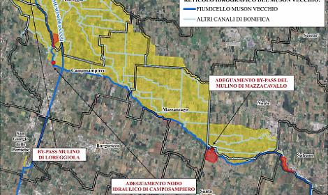 Mirano, presentato dal Consorzio Acque Risorgive il Piano per la messa in sicurezza del Muson Vecchio