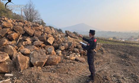 Foto dell'intervento dei Carabinieri