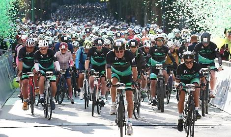 La partenza della Prosecco Cycling